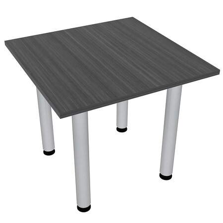 Skutchi Designs 34 in W, 34 in L, 29 in H, Engineered Wood Top, Grey HAR-SQ-34-POST-ASIANNIGHT